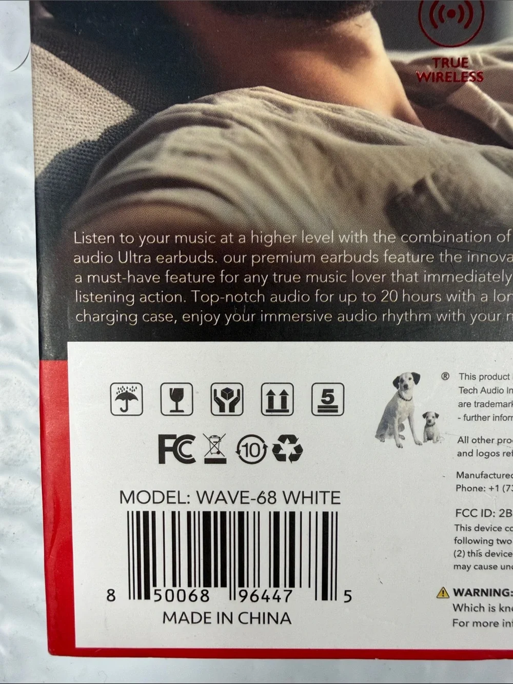 RCA TWS AeroPods True Wireless Earbuds - White